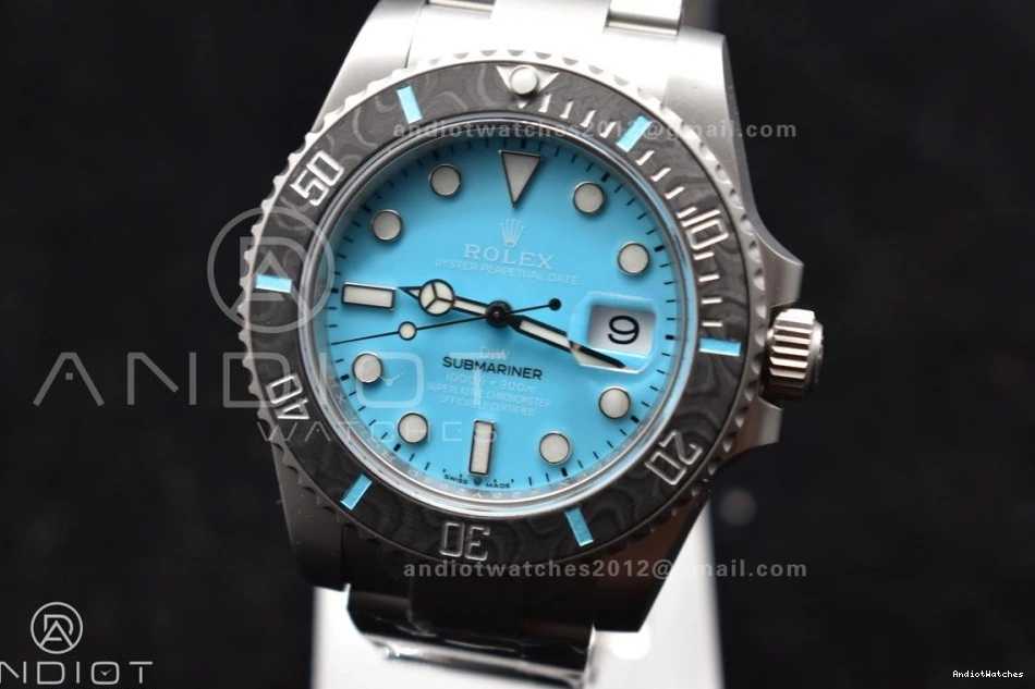 Edition 472 on Tiffany Sandblasted Submariner Blue DIW VSF VS Dial 1:1 Best SS Bracelet FastDry 0922